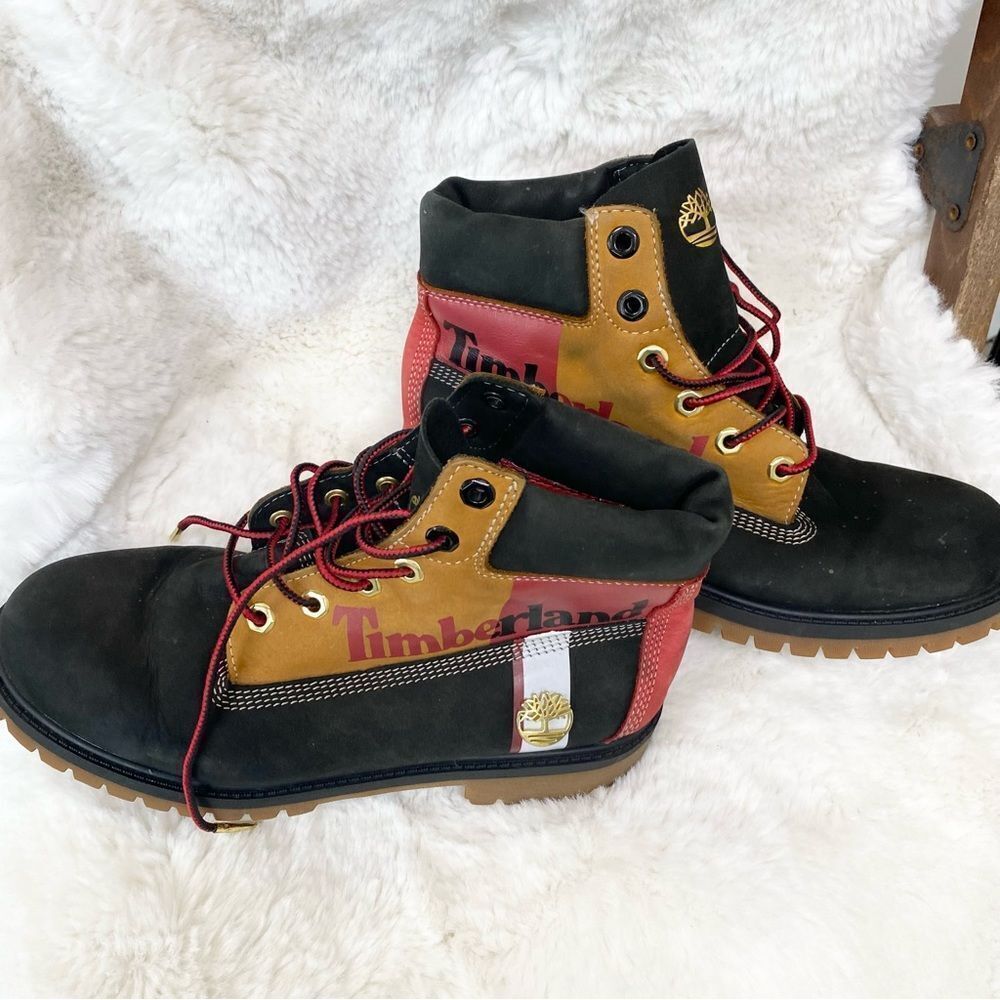 Timberland Premium black tan red  Nubuck leather 6 inch waterproof boots A29NA 6